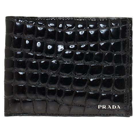 prada men wallet crocodile|Prada Glazed Crocodile Wallet .